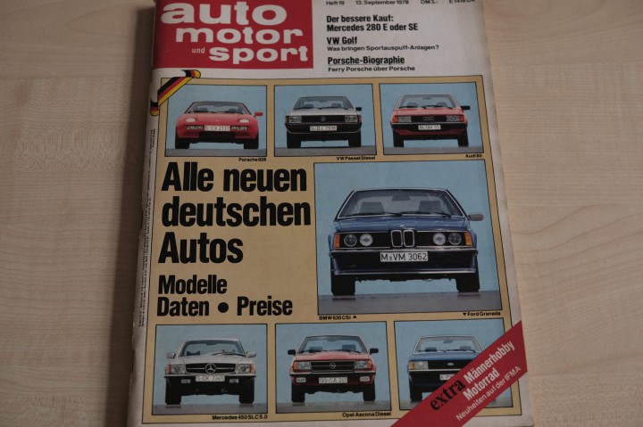 Deckblatt Auto Motor und Sport (19/1978)